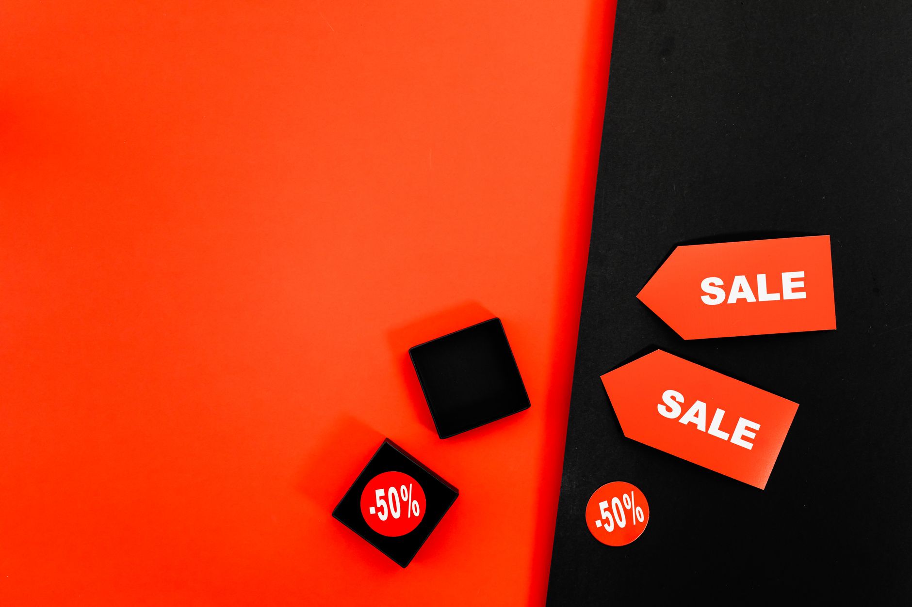 Sale Prozent Rabatt beim Einkaufen