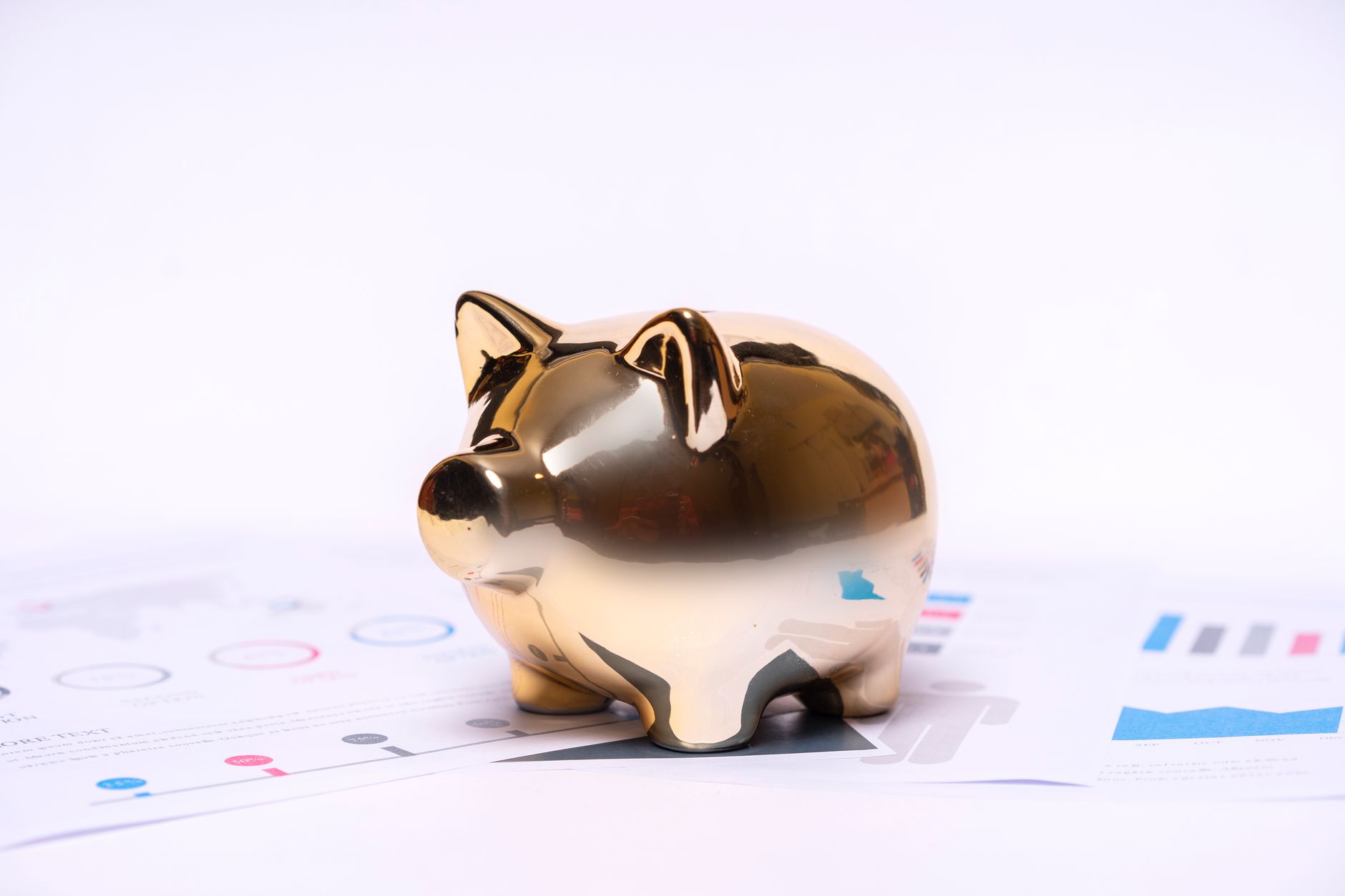 Piggy bank representing a financial safety net and emergency savings