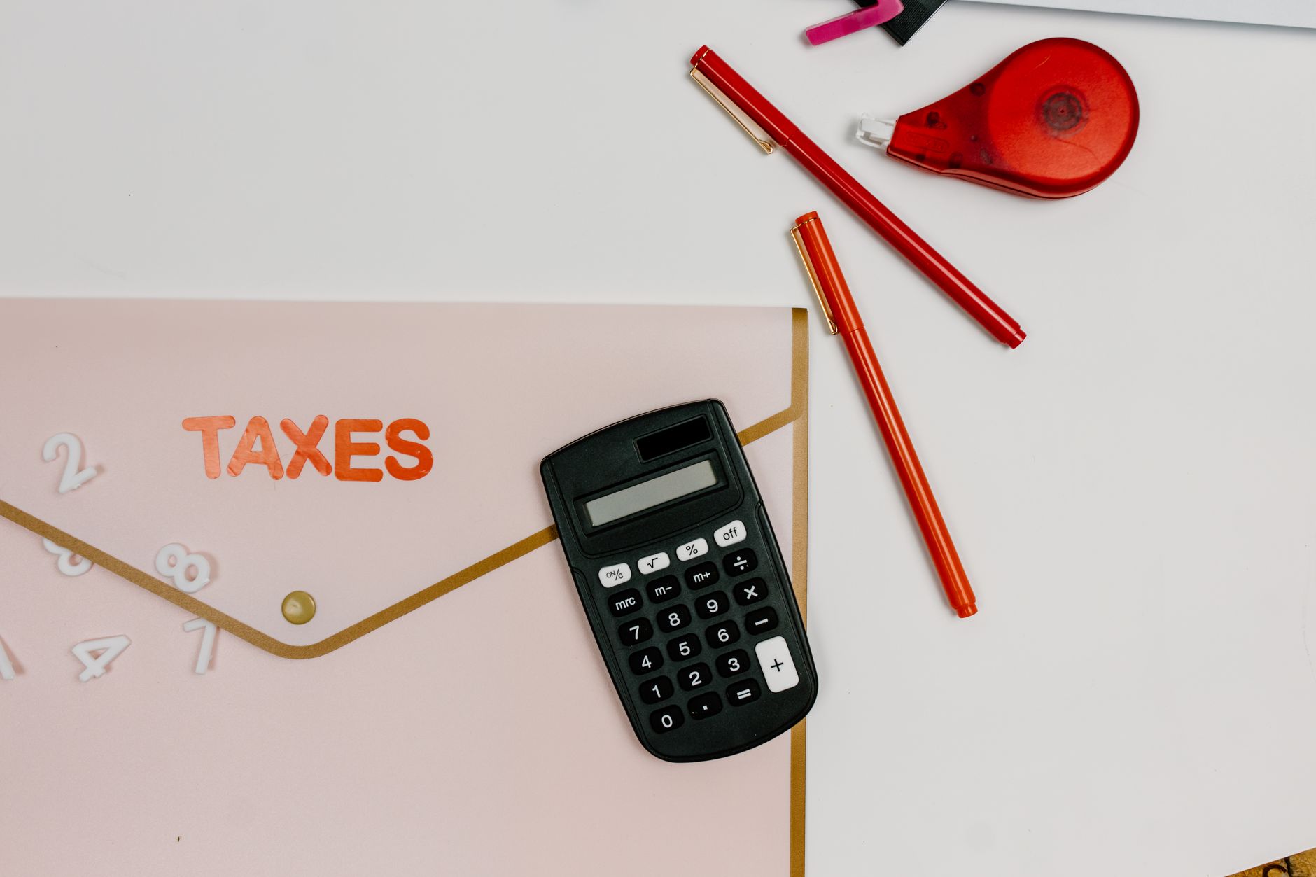 Business finance calculator for VAT and tax