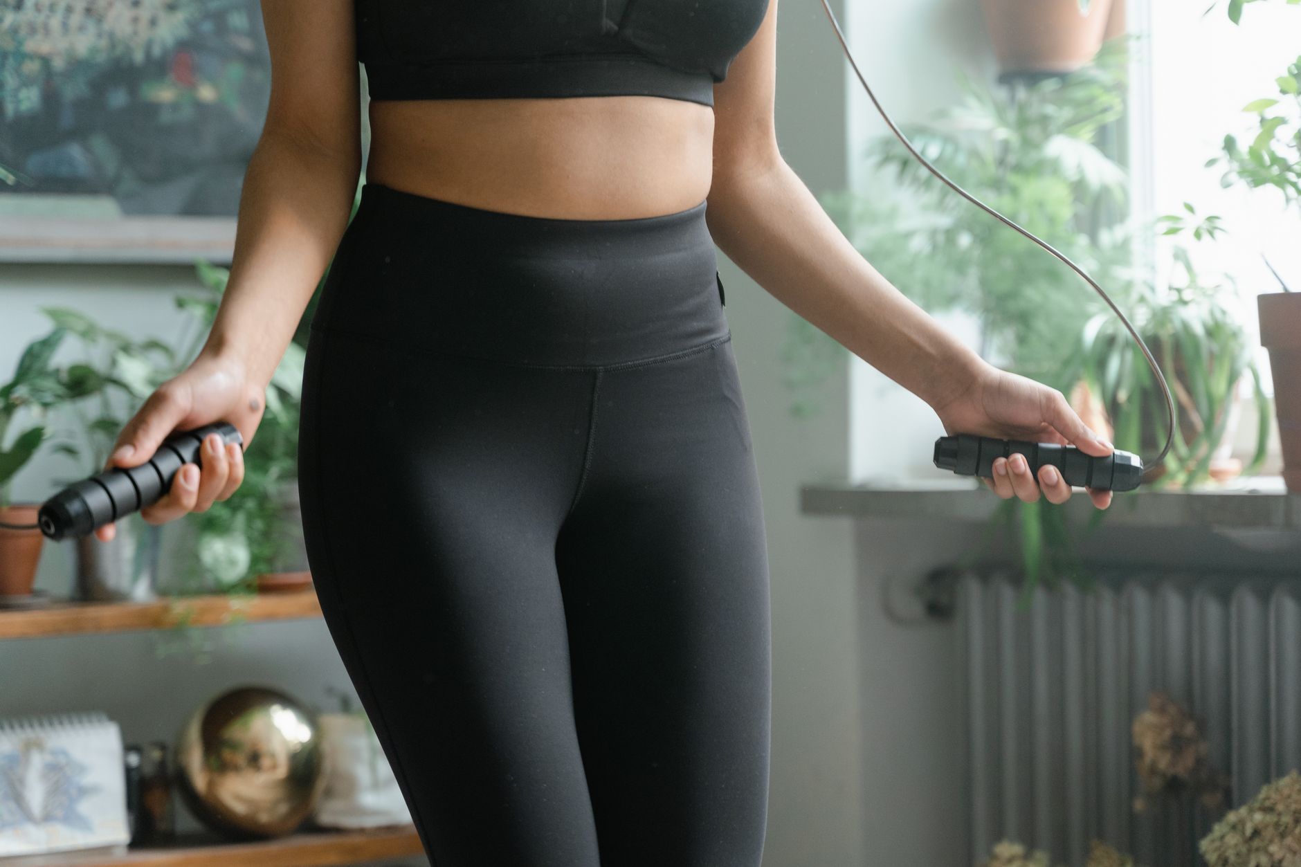 Heart rate monitor display showing beats per minute during cardio workout
