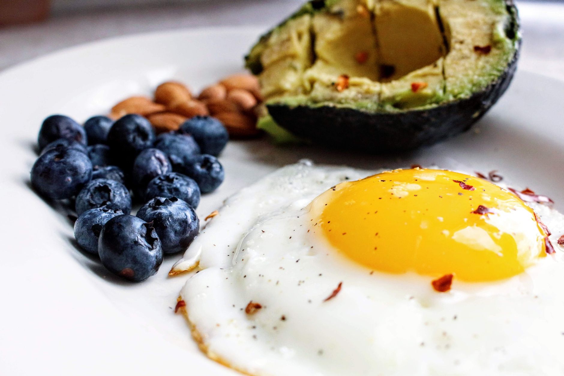 Healthy food with macronutrients — protein, carbs and fat for meal prep