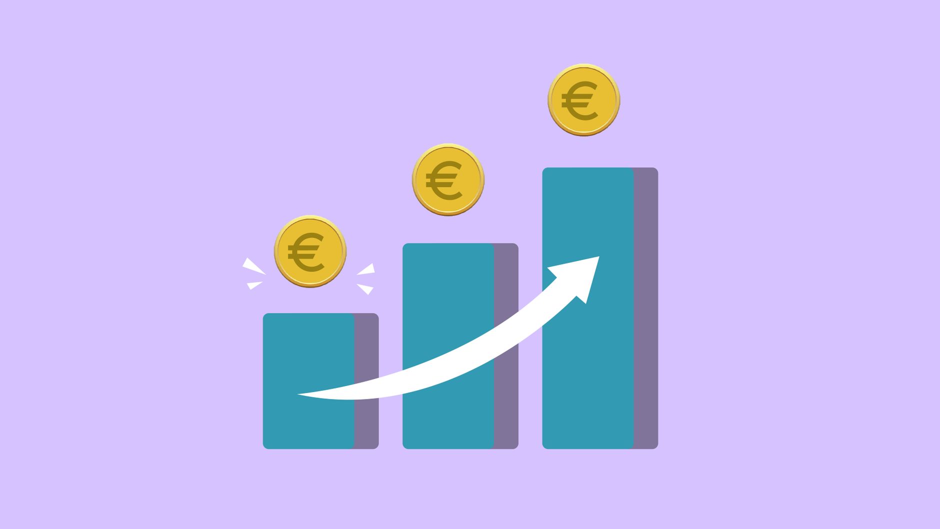 Compound interest investment growth chart showing exponential money growth over time