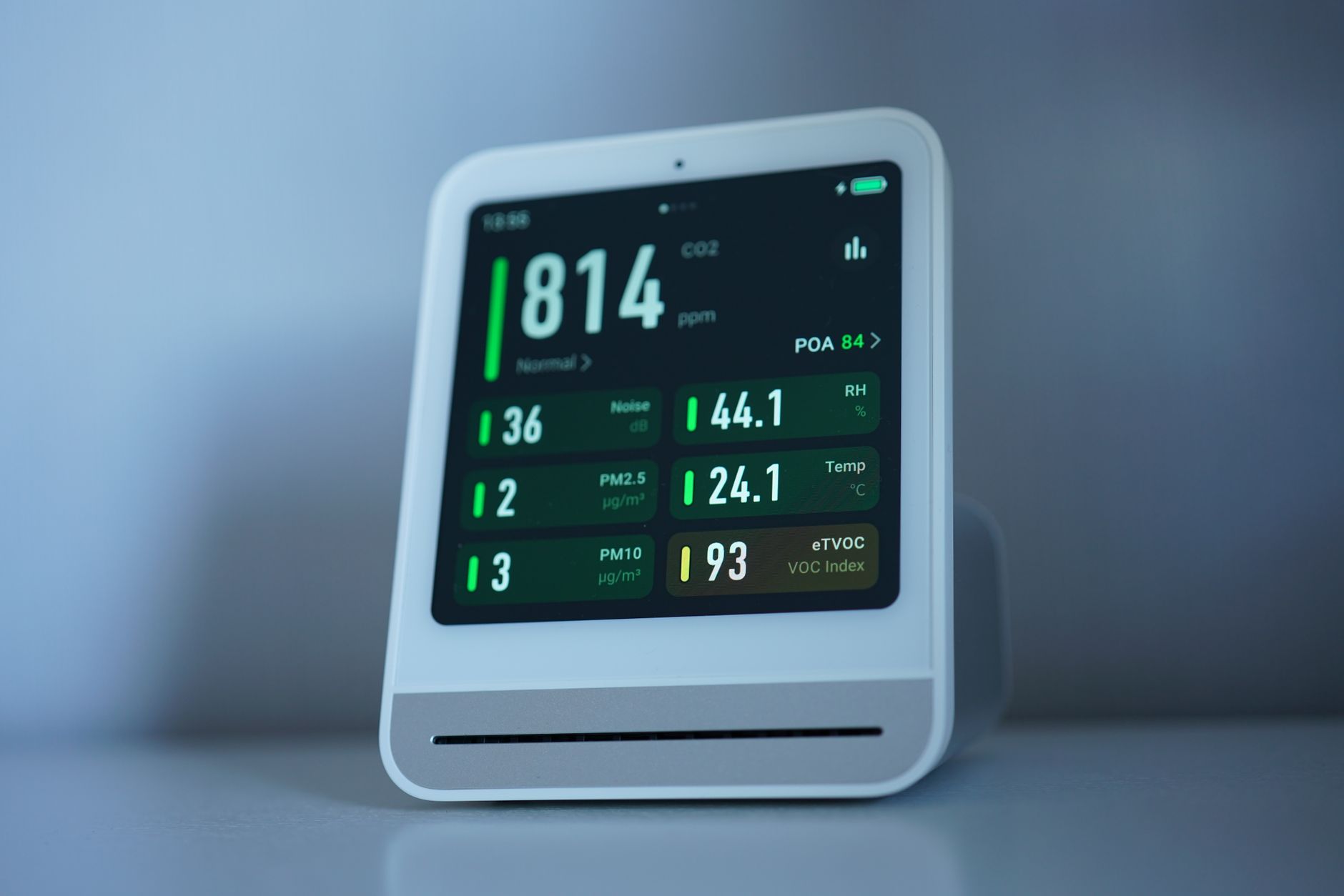 Comfortable indoor air quality with controlled humidity