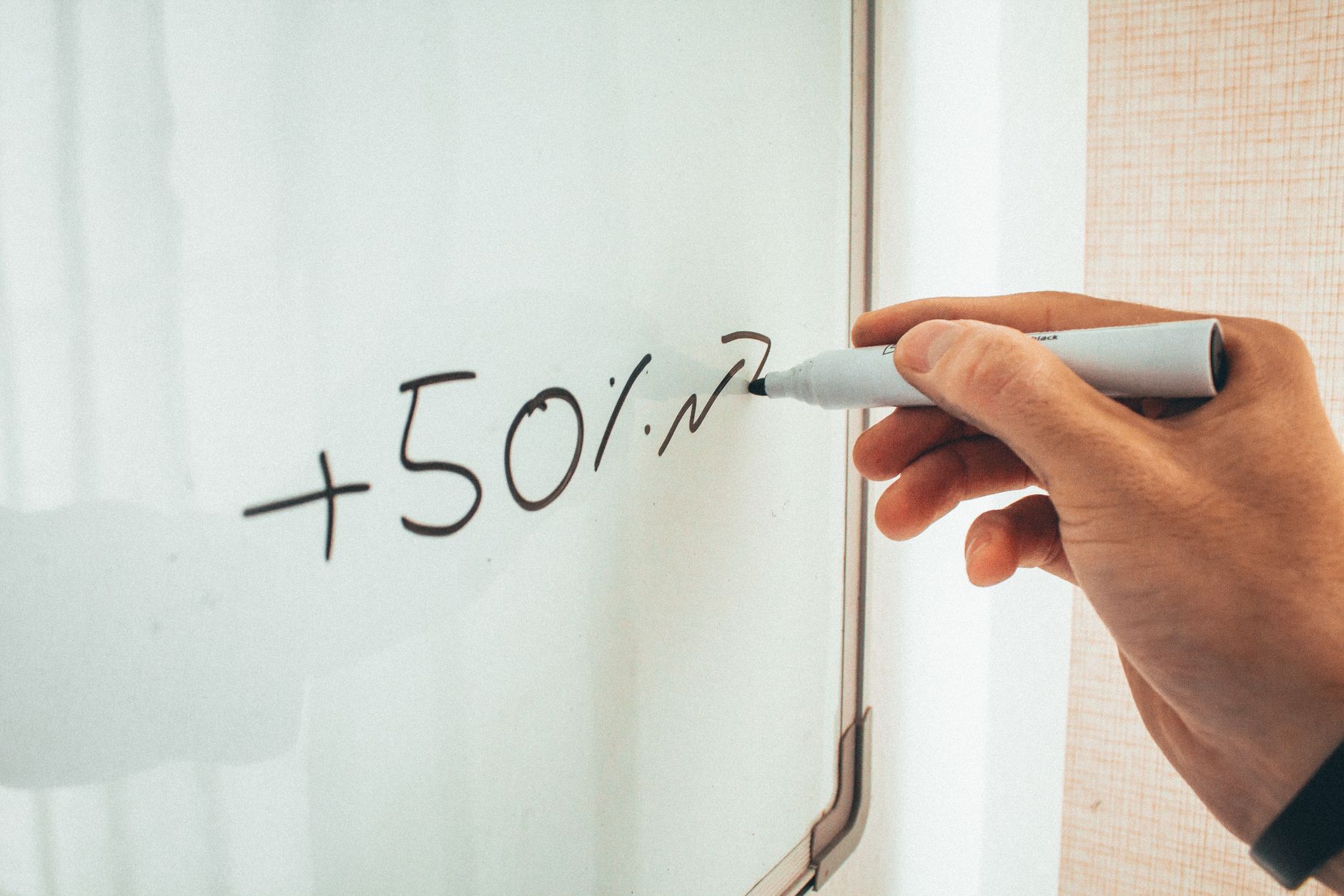 Percentage change math calculation