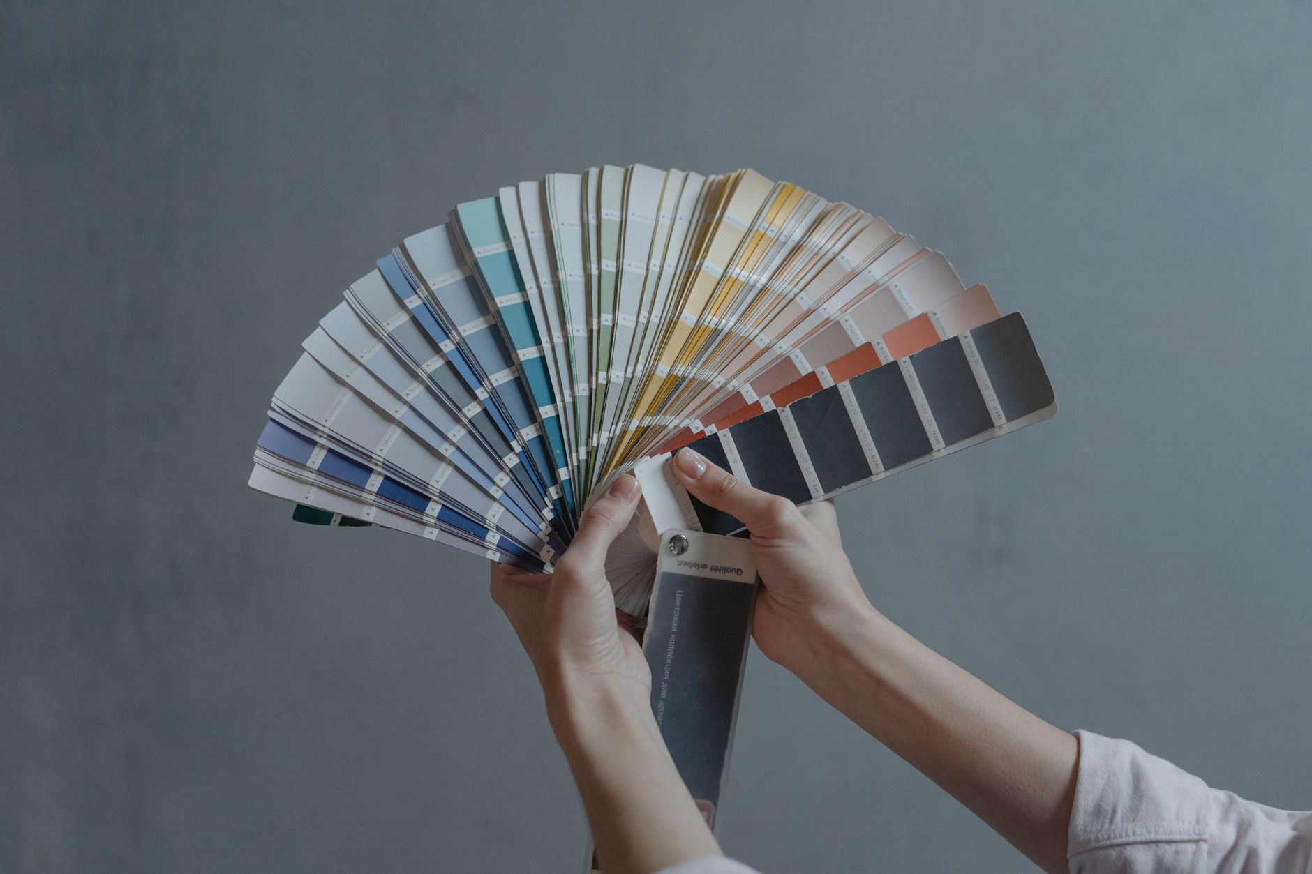 Color swatches for choosing paint colors