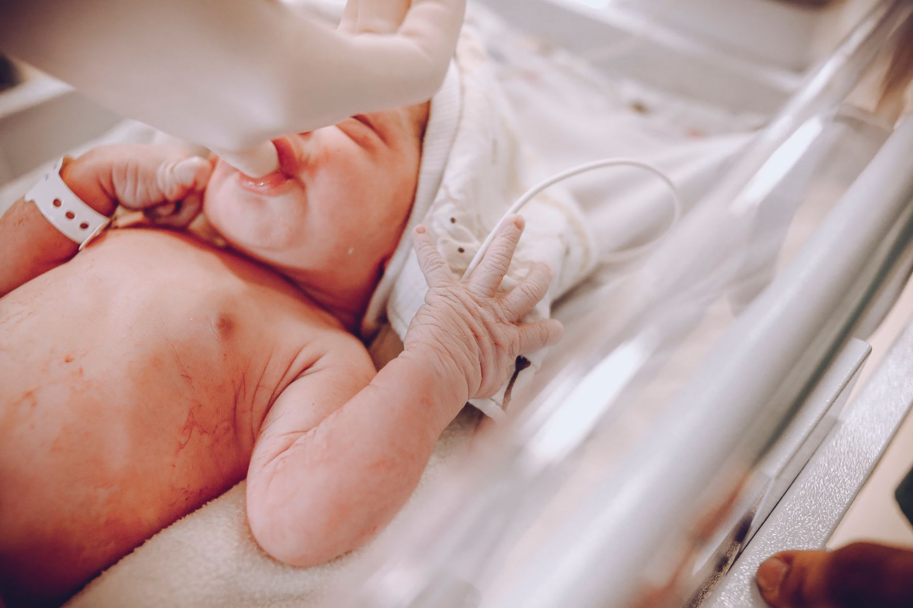 Newborn baby at hospital after birth